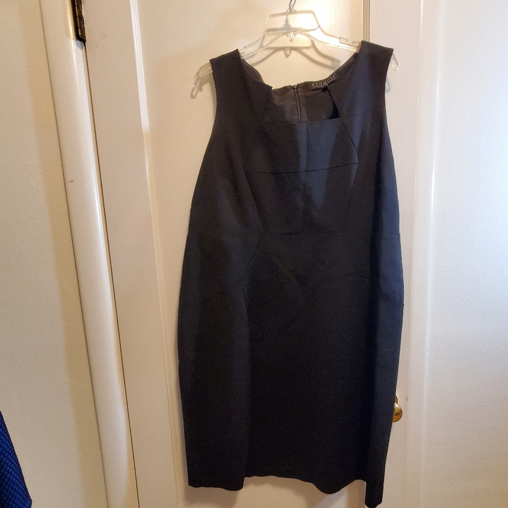 Eloquii black sleeveless dress